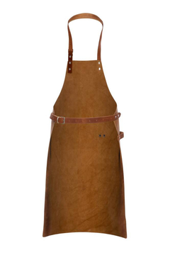 Light Brown PU + Leather Apron