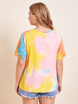 multicolor colorful  women T shirt